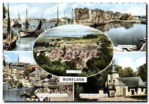 Cartes postales moderne Honfleur Le Vieux Bassin