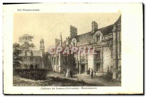 Cartes postales Chateau de Lasson Renaissance