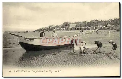 Cartes postales Langrune Vue Generale de la Plage