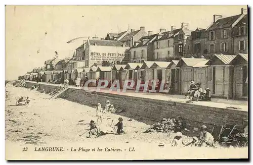 Ansichtskarte AK Langrune La Plage et les Cabines