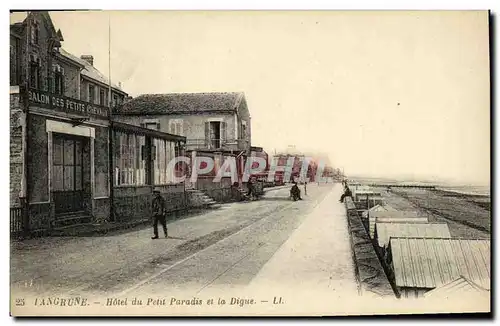 Cartes postales Langrune Hotel du Petit Paradis et la Digue Salon des petits chevaux