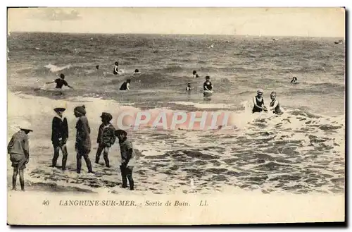 Ansichtskarte AK Langrune Sur Mer Sortie de Bain Enfants