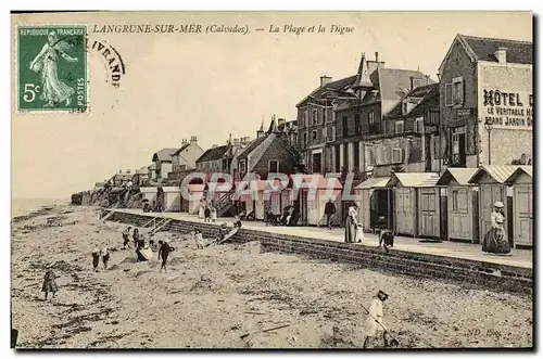 Cartes postales Langrune Sur Mer La Plage et la Digue