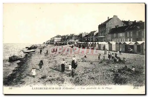 Cartes postales Langrune Sur Mer Vue Generale de la Plage