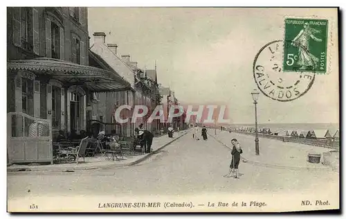 Cartes postales Langrune Sur Mer La Rue de la Plage