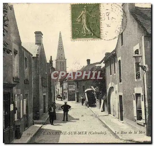 Cartes postales Langrune La rue de la mer