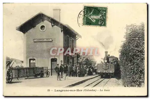 Cartes postales Langrune Sur Mer La Gare Train TOP
