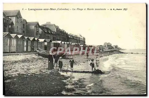 Cartes postales Langrune Sur Mer La Plage d Maree Montante