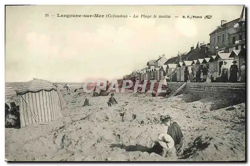 Cartes postales Langrune Sur Mer La Plage le Matin