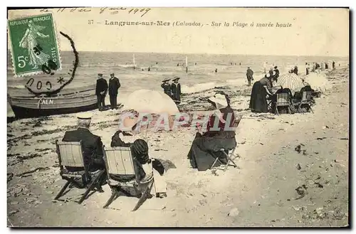 Cartes postales Langrune Sur Mer Sur la Plage a Maree Haute