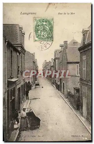 Cartes postales Langrune Rue de la Mer