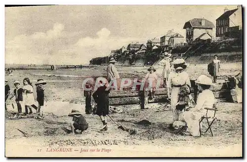 Ansichtskarte AK Langrune Sur Mer Jeux sur la Plage Enfants