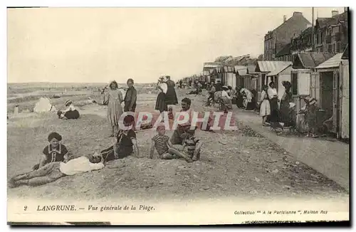 Cartes postales Langrune Vue Generale de la Plage