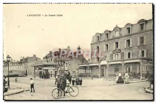 Cartes postales Langrune Le Grand Hotel Velo Enfants