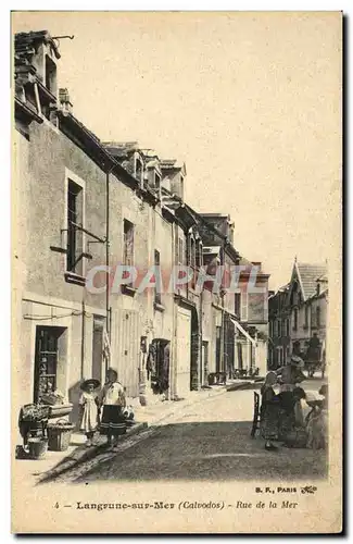 Cartes postales Langrune Sur Mer Rue de la Mer Enfants