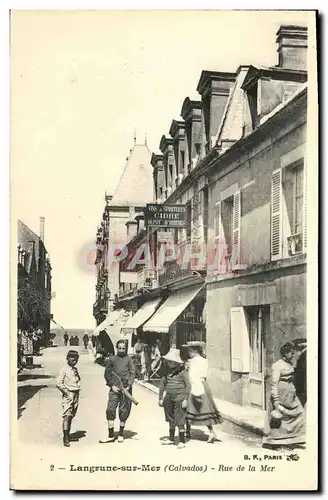 Cartes postales Langrune Sur Mer Rue de la Mer Enfants