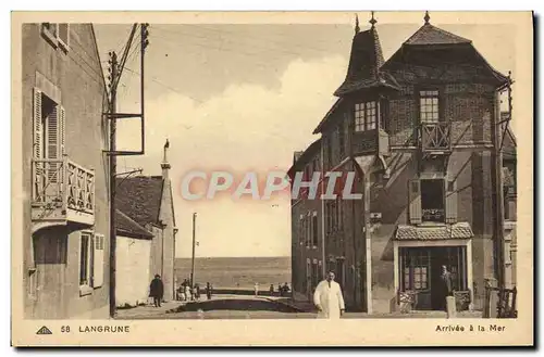 Ansichtskarte AK Langrune Arrivee a la mer