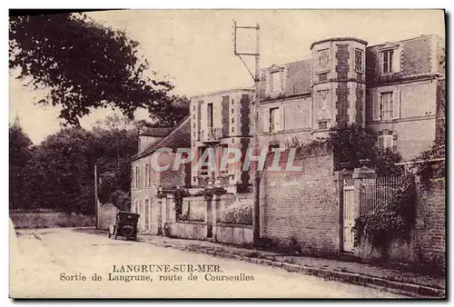 Cartes postales Langrune Sur Mer Sortie de Langrune Route de Courseulles