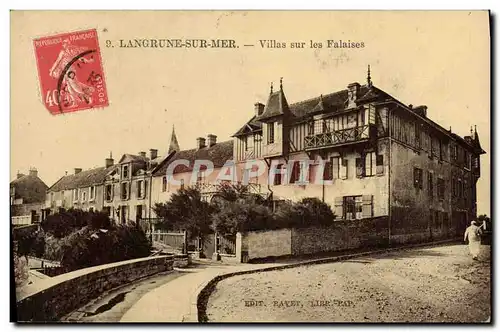 Cartes postales Langrune Sur Mer Villas sur les Falaises