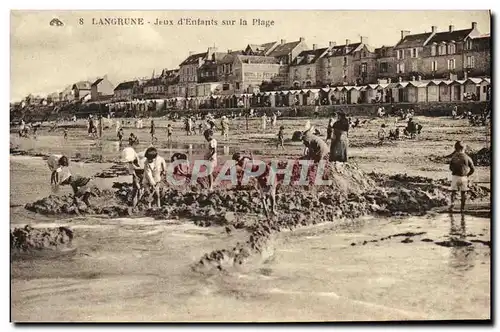 Cartes postales Langrune Jeux d Entants Sur La Plage