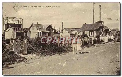 Cartes postales Langrune Villas Vers St Aubin Sur Mer