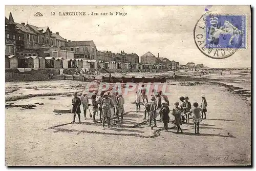 Cartes postales Langrune Jeu Sur la Plage Enfants