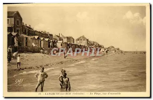 Cartes postales Langrune Sur Mer La plage Vue d ensemble