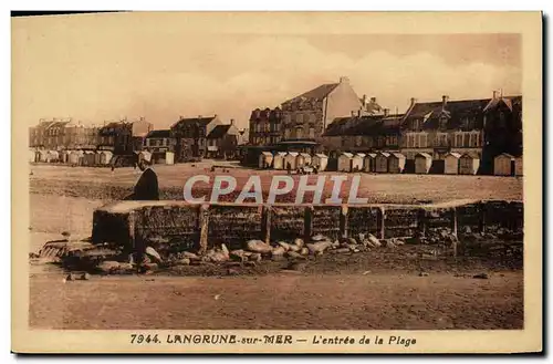 Cartes postales Langrune Sur Mer L Entree de la Plage