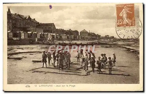 Ansichtskarte AK Langrune Jeux Sur la Plage Enfants