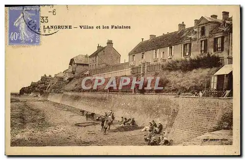 Ansichtskarte AK Langrune Villas et les Falaises