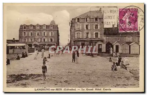 Ansichtskarte AK Langrune Sur Mer Le Grand Hotel Cauvin