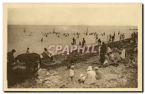 Cartes postales Langrune Sur Mer Les Villas plage a l heure du bain