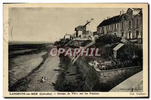 Ansichtskarte AK Langrune Sur Mer Group de Villas Sur Les Falaises