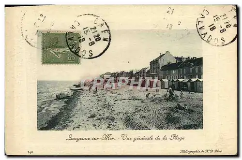 Cartes postales Langrune Sur Mer Vue generale de la plage