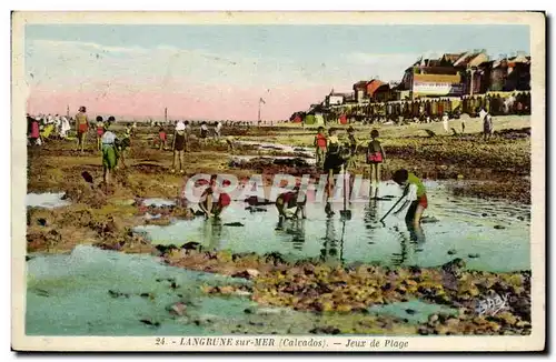 Cartes postales Langrune Sur Mer jeux de Plage Enfants