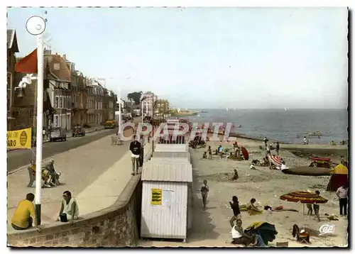 Cartes postales moderne Langrune La Digue et la Plage a L Heure du Bain