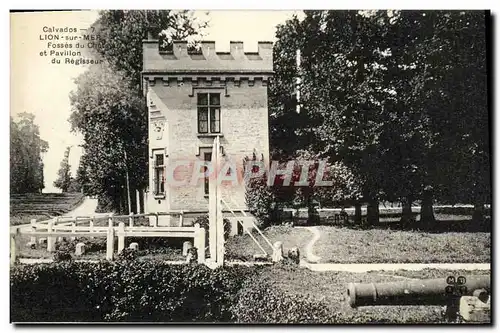 Cartes postales Lion Sur Mer Fosses du chateau et pavillon du regisseur