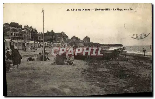 Cartes postales Lion Sur Mer Cote de Nacre La Plage Vers Luc