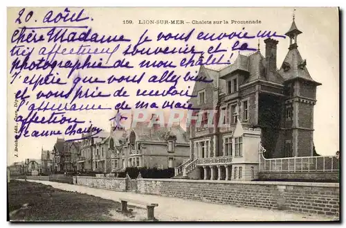 Ansichtskarte AK Lion Sur Mer Chalets Sur La Promenade