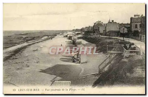 Cartes postales Lion Sur Mer Vue Generale de la Plage