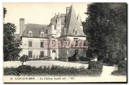 Cartes postales Lion Sur Mer Le Chateau Facade Sud