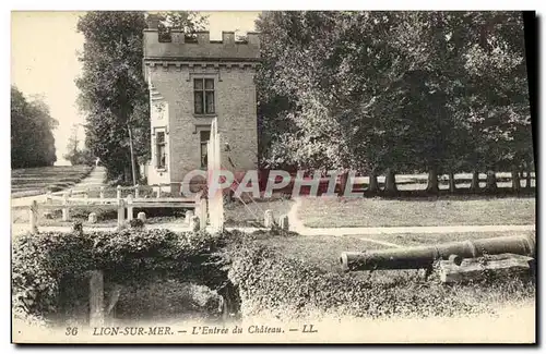 Cartes postales Lion Sur Mer L Entree du Chateau