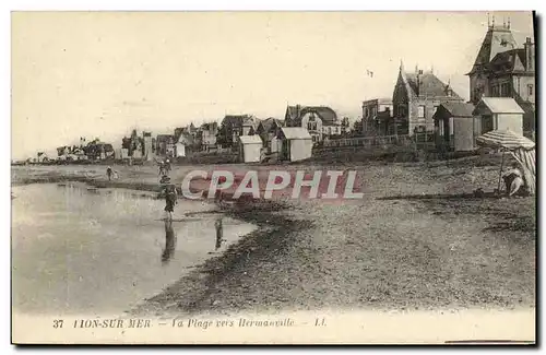 Cartes postales Lion Sur Mer La Plage Vers Hermanville