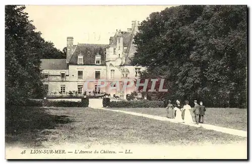 Cartes postales Lion Sur Mer L Avenue du Chateau