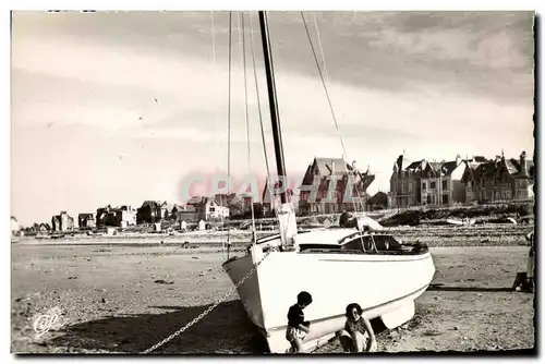 Cartes postales moderne Lion Sur Mer Le Plage et les Villas Bateau