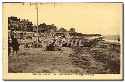 Cartes postales Lion Sur Mer La Plage vers Luc