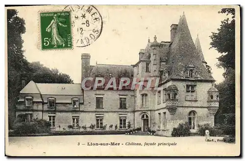 Cartes postales Lion Sur Mer Le Chateau Facade principale