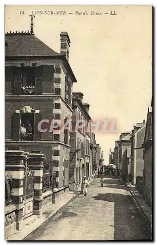 Cartes postales Lion Sur Mer Rue Des Bains