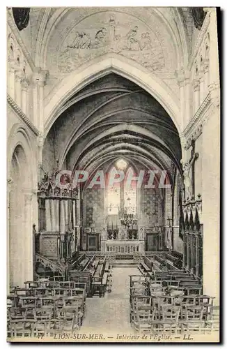 Cartes postales Lion Sur Mer Interieur de L Eglise