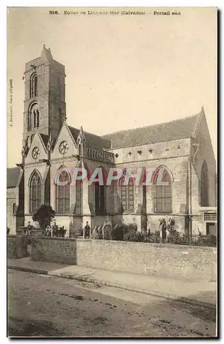 Cartes postales Lion Sur Mer Eglise de Portail Sud